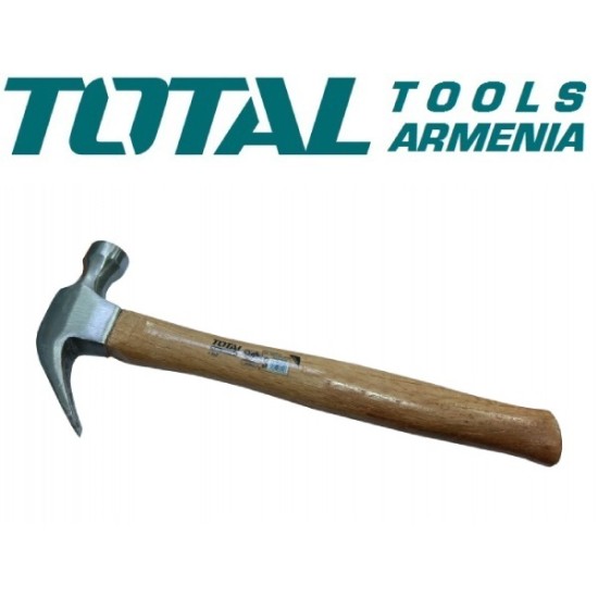 Փայտե բռնակով մուրճ մեխահան 220գ