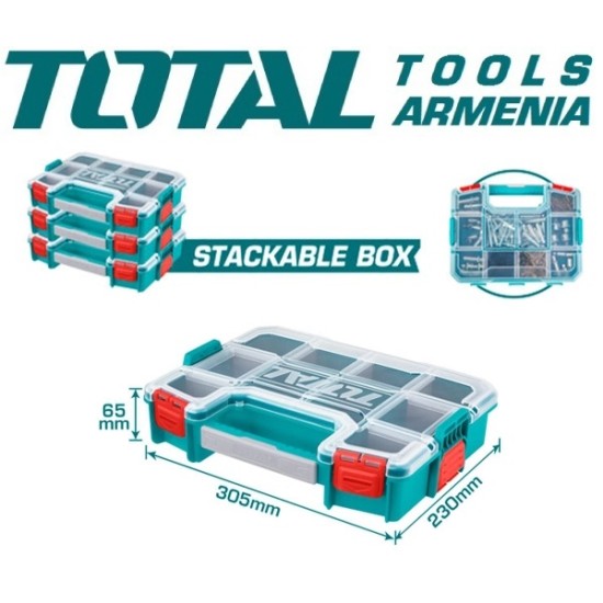 Գլխիկների արկղ պլաստիկ 12"