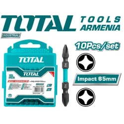 PH2 հարվածային պտուտակահան բիթերի հավաքածու 10 հատ