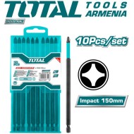 PH2 հարվածային պտուտակահան 150մմ բիթերի հավաքածու 10 հատ