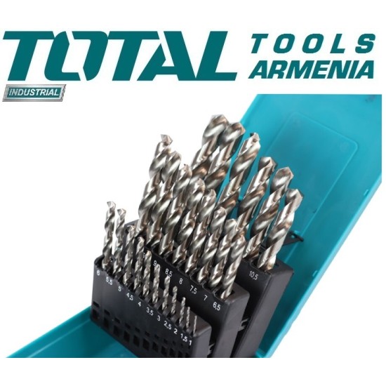 HSS twist drill bit set 25pcs