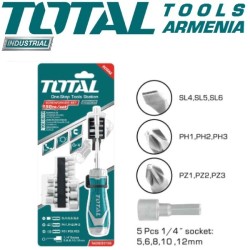 Հետադարձելի պտուտակահան ՝ վարդակներով  :