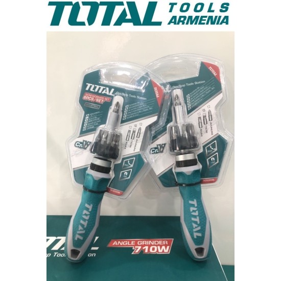 Reversible screwdriver with bits 24 pcs.