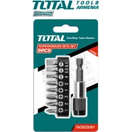 Պտուտակահանի բիթերի հավաքածու պահոցով 9հատ