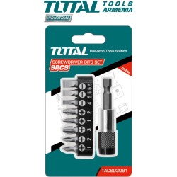 Պտուտակահանի բիթերի հավաքածու պահոցով 9հատ