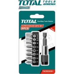 Պտուտակահանի բիթերի հավաքածու պահոցով 9հատ