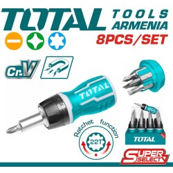 Հարվածային պտուտակահանների հավաքածու 8-ը 1-ում