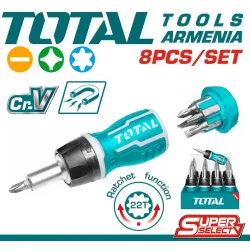 Հարվածային պտուտակահանների հավաքածու 8-ը 1-ում