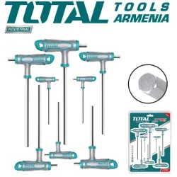T-աձև վեցանկյուն բանալիների հավաքածու ՝ 8 հատ