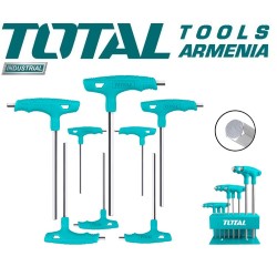 T-աձև վեցանկյուն բանալիների հավաքածու ՝ 8 հատ