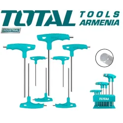 T-աձև վեցանկյուն բանալիների հավաքածու ՝ 8 հատ