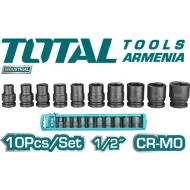 Հարվածային գլխիկների հավաքածու 10հատ 1/2դյույմ