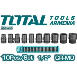 Հարվածային գլխիկների հավաքածու 10հատ 1/2դյույմ