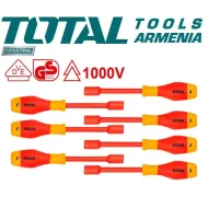 Դիէլեկտրական գլխիկավոր պտուտակահանի հավաքածու 7 հատ