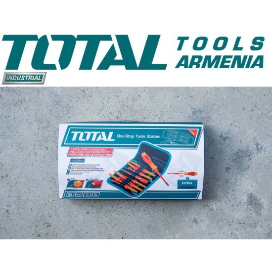Փոխվող դիէլեկտրական պտուտակահանների հավաքածու 12 հատ
