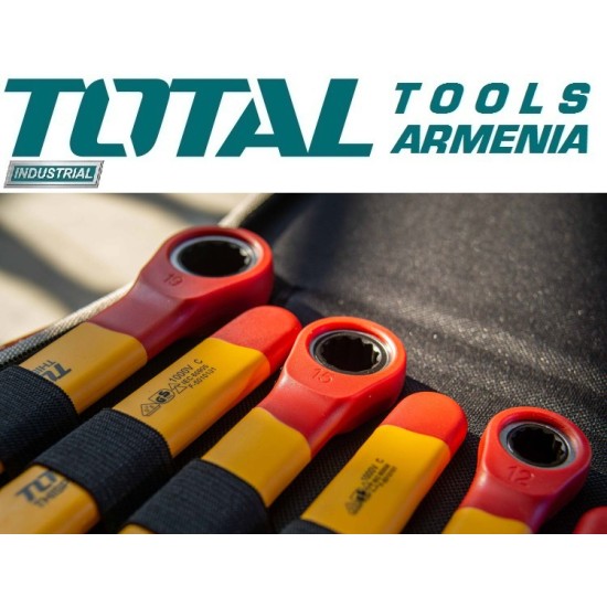 Insulated ratchet wrench set 6 pcs