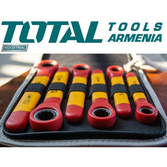 Insulated ratchet wrench set 6 pcs