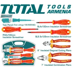 Դիէլեկտրիկ գործիքների հավաքածու մինչև 1000 Վ 6 հատ