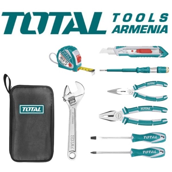Ձեռքի գործիքների հավաքածու ՝ 8 կտոր 