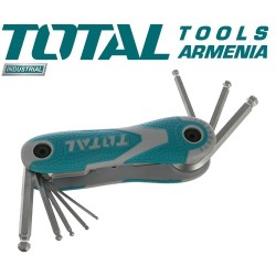 Գնդիկավոր վեցանկյուն բանալիներ ծալովի հավաքածու 8հատ