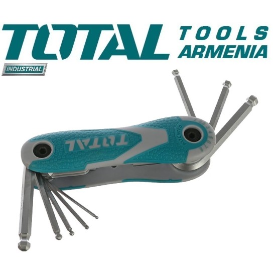 Folding set of pall point hex keys 8pcs.