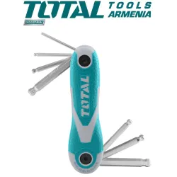 Գնդիկավոր վեցանկյուն բանալիներ ծալովի հավաքածու 8հատ