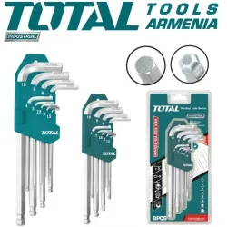 Գնդիկավոր վեցանկյուն բանալիների հավաքածու 9 հատ