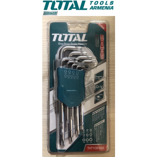 Աստղաձև (Torx) բանալիների հավաքածու 9 հատ