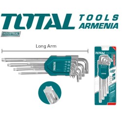 Աստղաձև (Torx) բանալիների հավաքածու 9 հատ