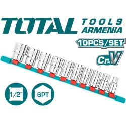 Ճռիկի գլխիկների հավաքածու ` 1/2 գլխիկներ 10 - 24 մմ 