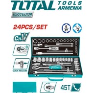 Գործիքների հավաքածու 1/2 դյույմ 24 հատ