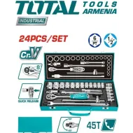 Գործիքների հավաքածու 1/2 դյույմ 24 հատ