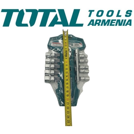 12 հատ 1/4 ″ վարդակների հավաքածու