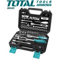 Գործիքների հավաքածու 1/4" ՝ 45 հատ 