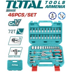 Գործիքների հավաքածու 1/4" ՝ 46 հատ 