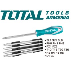 Երկգլխանի պտուտակահանների հավաքածու 18-ը 1-ում