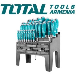 Պտուտակահանի հավաքածու բիթերով 100 հատ.