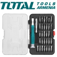 32 հատ ճշգրիտ պտուտակահան բիթերի հավաքածու