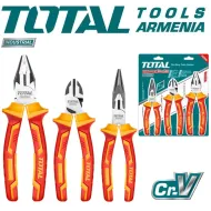 Դիէլեկտրիկի հարթաշուրթերի հավաքածու 1000Վ ՝ 3 հատ 