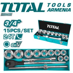 Ճռիկի գլխիկների Հավաքածու 3/4" 15 հատ