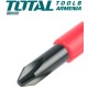A set of dielectric screwdrivers up to 1000V 10pcs.