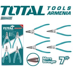 Տափակաբերան աքցանների հավաքածու 4 հատ 7 դյույմ