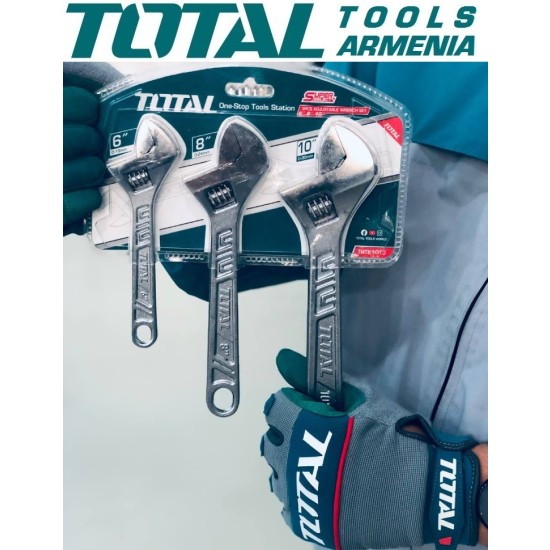 Adjustable wrench set 3pcs