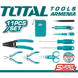 Էլեկտրիկի գործիքների հավաքածու 11հատ