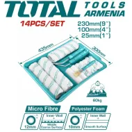 Գլանաձև խոզանակների հավաքածու ՝ 14 - ը 1 - ում 
