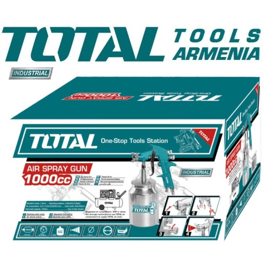 Ներկացիր - Սփրեյ ատրճանակ ներքևի բաքով 1 լ