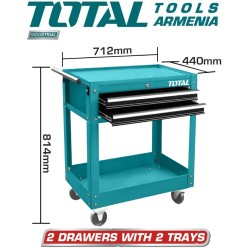 Գործիքների սայլակ դարակներով