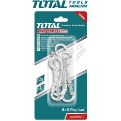 Կեռ պտուտակ պլասմասե դյուբելով 6 հատ