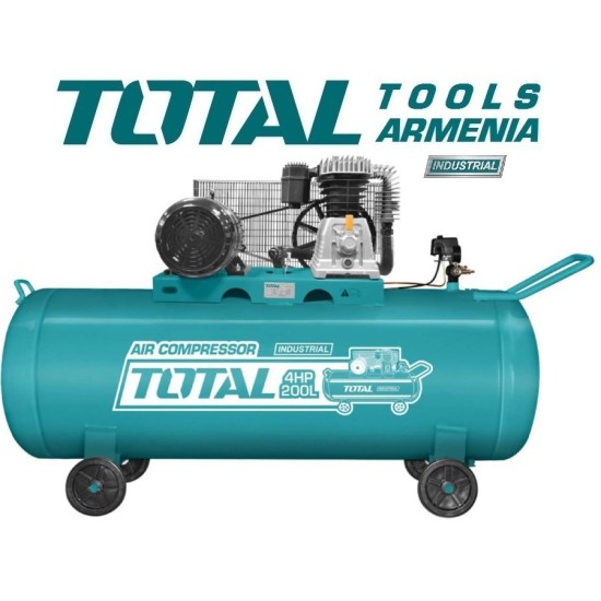 Օդայուղային գոտային կոմպրեսոր 200 լ / 3 կՎտ