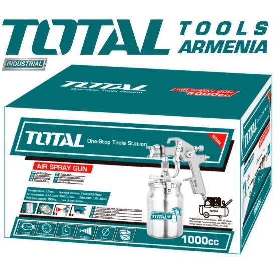 Ներկացիր - Սփրեյ ատրճանակ ներքևի բաքով 1 լ
